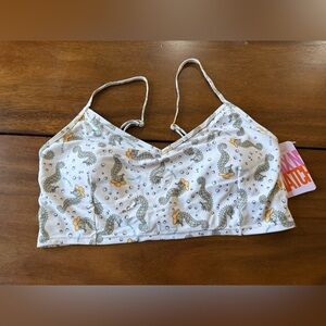 Kortni Jeane Seahorse Print Swim Top